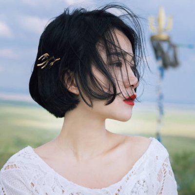 超酷真人短发女生头像来袭!帅炸啦💥