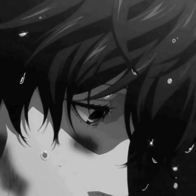 男生黑白丧系动漫头像来袭