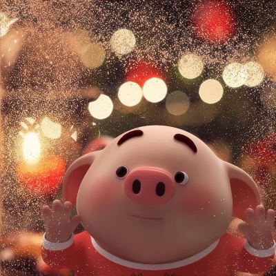 萌化啦！猪猪头像简直太可爱🥰