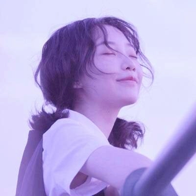 唯美紫色系真人女生头像来袭💜