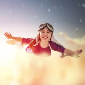 超美飞翔女孩图片头像