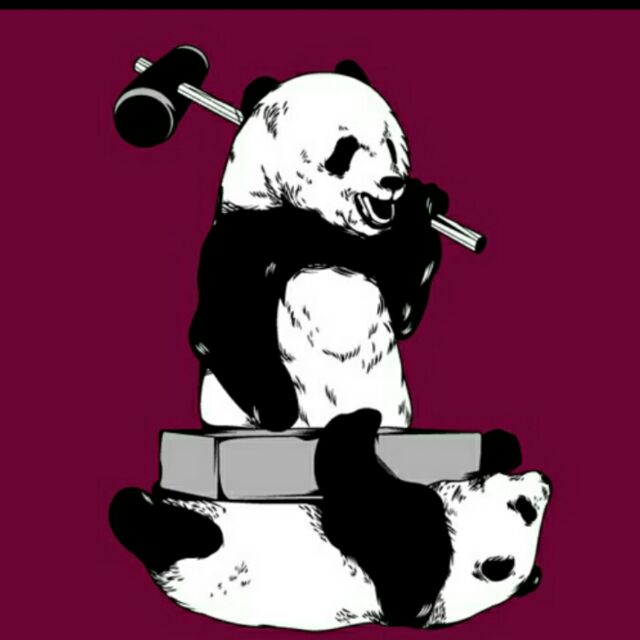 被这两只熊猫“胸口碎大石”的神图惊到啦😍