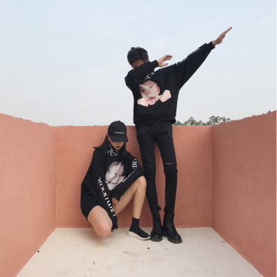 超酷嘻哈一对两张双人情侣头像来袭,高清绝绝子✨