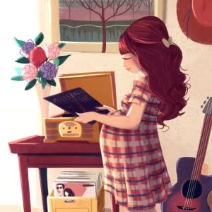 超甜！幸福孕妇漫画头像图片来啦✨