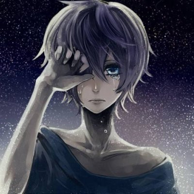 破防!那些伤感动漫男生哭泣头像😭