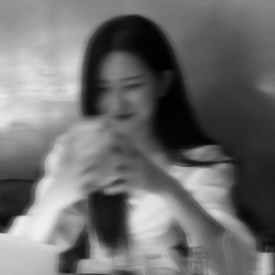 黑白模糊风女生头像来袭