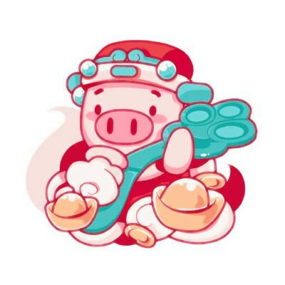 被萌化啦!超可爱喜庆好运猪猪卡通头像来袭