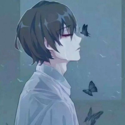 超绝!冷酷帅且带伤感的动漫男生QQ头像✨