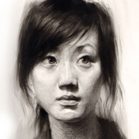 被狠狠拿捏的素描人头头像🖤