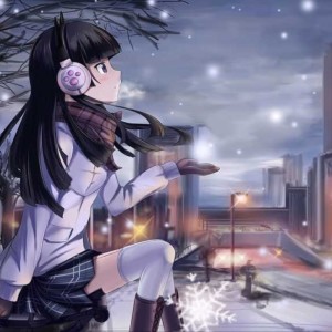 被冬日女生漫画头像美哭了