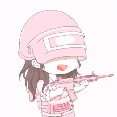 微信闺蜜头像动漫一左一右，满满的默契感