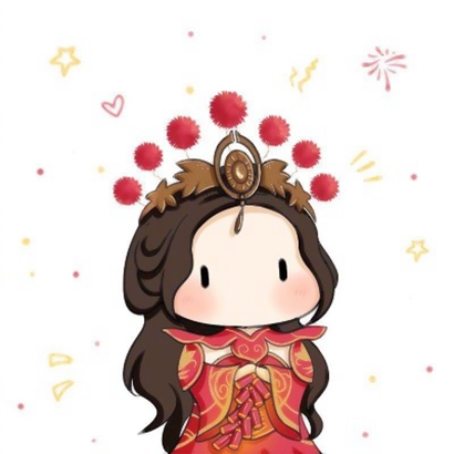 甜化啦！卡通呆萌的情侣头像一左一右