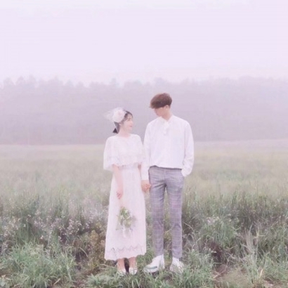 情头小清新森系一左一右🌿超般配 