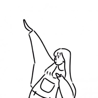 可爱感简笔画女头来袭