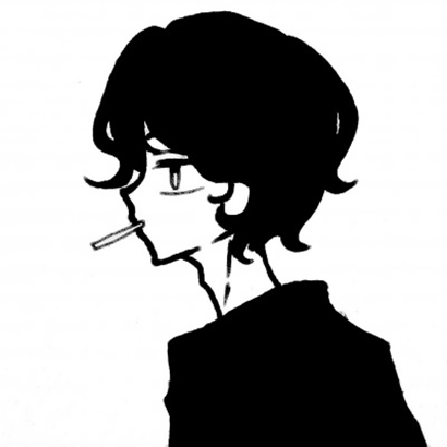 简约黑白手绘头像,简约中暗藏高级感