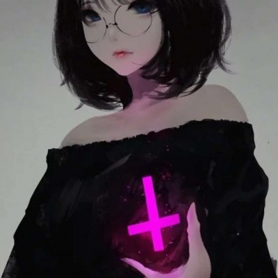 酷飒来袭！黑暗系二次元女生头像大全