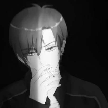 超酷！男生必备动漫黑白微信头像