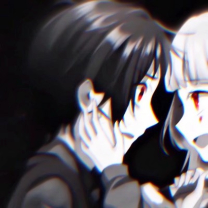 超绝!黑白动漫丧系情侣头像来袭