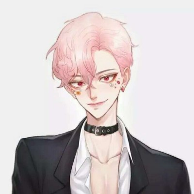 超甜!情侣头像手绘一男一女