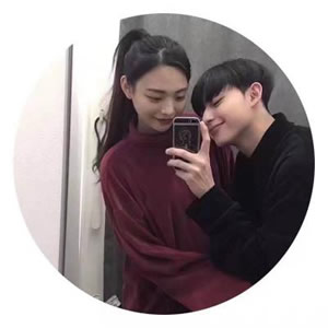 超甜！双人真人情侣圆形头像来袭