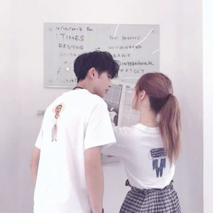 超赞！潮流双人一对两张情侣头像