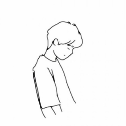 一人一张的简笔画情侣头像