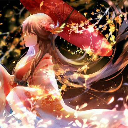 超好看的动漫撑伞女生头像分享