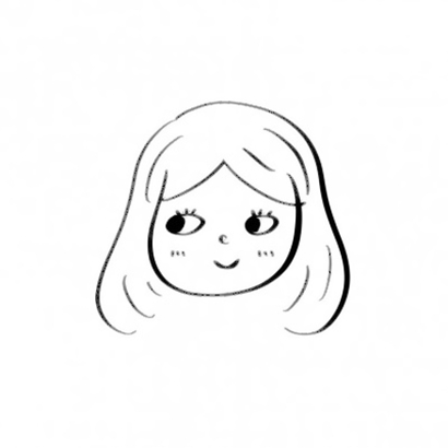 超可爱的手绘简笔画一男一女情侣头像分享