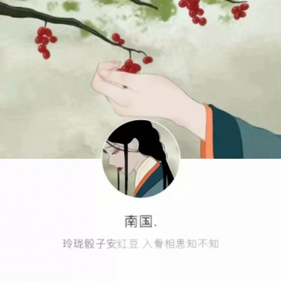 古风头像加背景一套两张