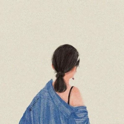 超好看的女生动漫背影QQ头像