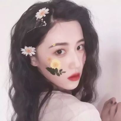 超美的女生美妆头像图片