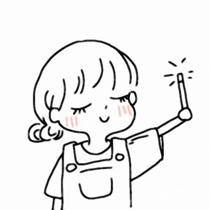 超萌女生可爱简笔画头像｜无水印可存，日常用图不重样