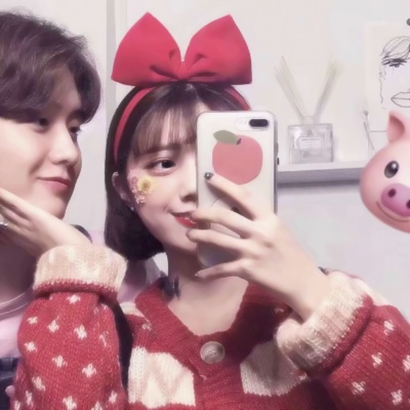 高质感情侣头像潮流韩版一对 甜妹酷哥适配款