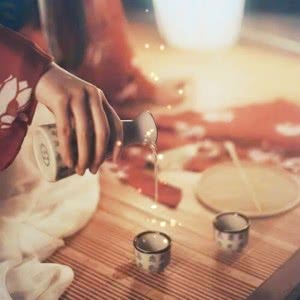 被这张古风意境喝酒头像美到失语