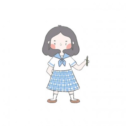 超治愈可爱卡通女孩子头像图片