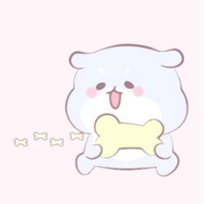 情侣头像卡通呆萌一对两张 可爱治愈风ins风适用