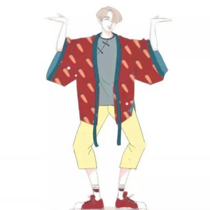 个性不撞款！简约男生手绘头像｜手绘师原创设计