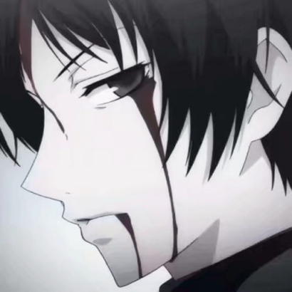 黑白丧系动漫男生头像｜氛围感忧郁风