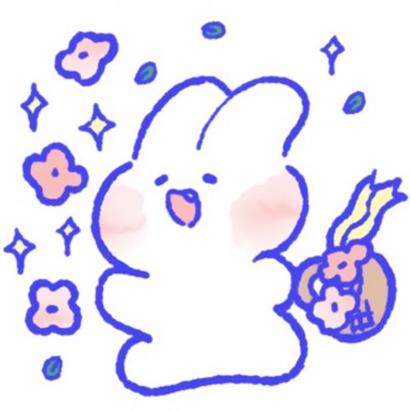 萌炸了!手绘超萌兔子头像来袭