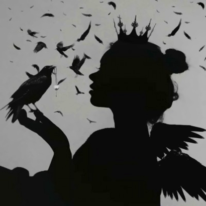 暗黑系恶魔风影子女生头像合集|高级感剪影