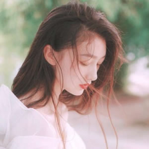 长发女生侧脸头像小清新款｜治愈系头像合集