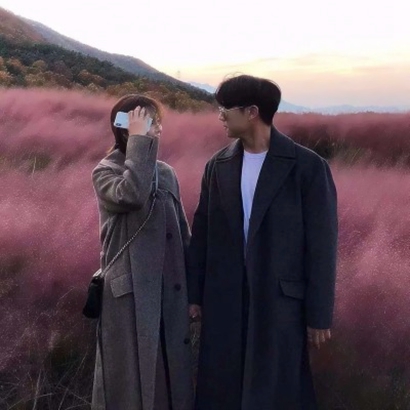 抖音新款真人情侣头像一对两张 高清水印版 情侣必存款