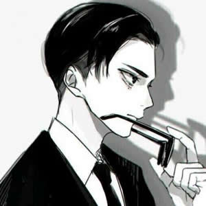 黑白酷动漫男生头像图片大全 高冷禁欲系男生