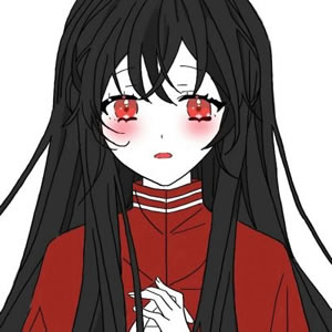精选红衣少女动漫头像 二次元风格