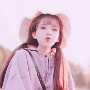 超治愈萌系粉色真人女头像｜元气甜妹专属，颜值爆表！