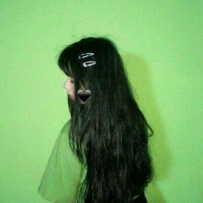 绿色系女生头像真人