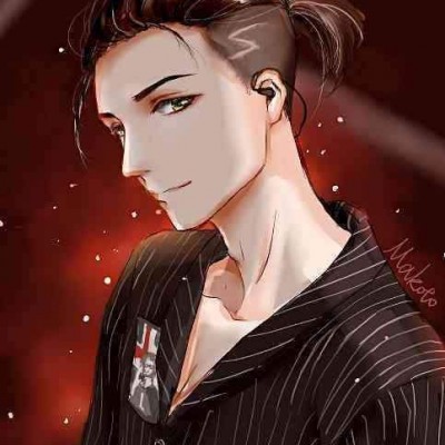明星男生手绘头像彩色帅气
