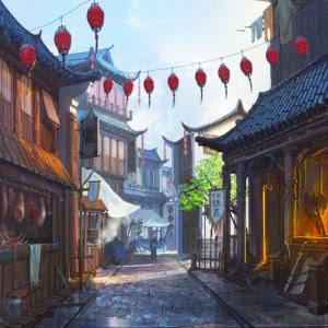 唯美中式古建筑意境头像