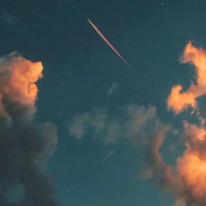 唯美夜晚星空风景图片头像