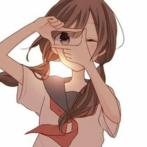 可爱动漫清晰女生头像 治愈系高清二次元女生